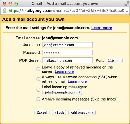EAC Directory; Gmail Mail Client
